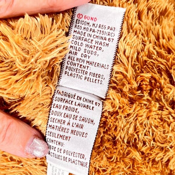 Gund Brown Teddy Bear Beanie Fleming 14" Plush Stuffed Animal 15237 Toy - Picture 12 of 13